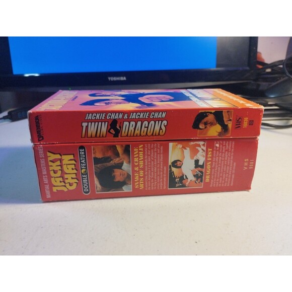 Jackie Chan Lot Of 3 VHS - Twin Dragons, Dragon Fist, Snake & Crane Arts - Picture 3 of 6
